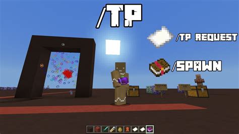 how to tp to your home in minecraft bedrock